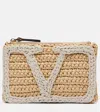 Valentino Viva Superstar Crocheted Faux Raffia Clutch