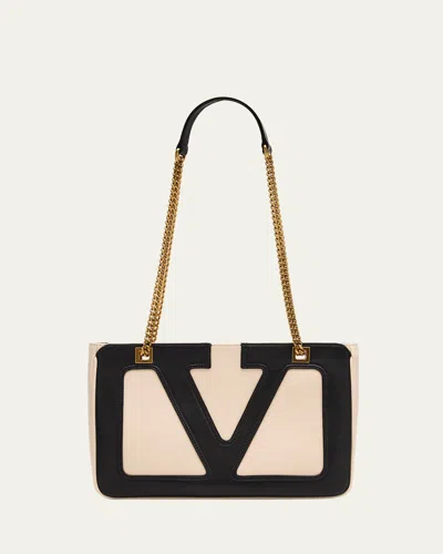 VALENTINO GARAVANI VIVA SUPERSTAR SMALL LEATHER TOTE BAG