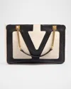 Valentino Garavani Garavani Viva Superstar Medium Nappa Leather Shopping Bag Woman Butter/black Uni In Butter White Nero