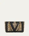 Valentino Viva Superstar Small Python & Leather Tote Bag