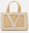 Valentino Large Raffia Viva Superstar Crochet Tote Bag