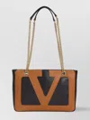 Valentino Black Nappa Leather Small Viva Superstar Shoulder Bag In Black