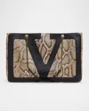 Valentino Viva Superstar Snakeskin & Leather Tote Bag