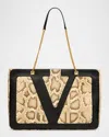 Valentino Viva Superstar Snakeskin & Leather Tote Bag