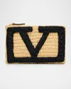 Valentino Viva Superstar Vlogo Crochet Clutch Bag In Multi