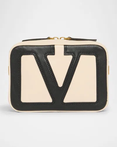 Valentino Garavani Viva Superstar Vlogo Leather Shoulder Bag