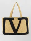Valentino Viva Superstar Large Raffia Shopping Tote Bag In Pattern