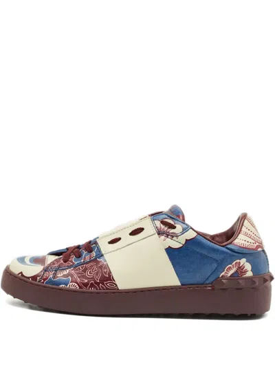 Pre-owned Valentino Garavani Vl7n Lace-up Sneakers In Blue