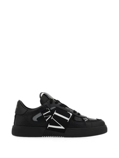 Valentino Garavani Valentino Vltn Leather Sneaker In Black
