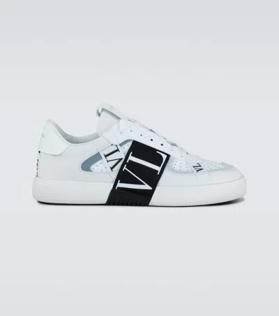 Valentino Garavani White Low-top Calfskin Vl7n Sneakers