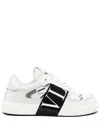 Valentino Vl7n Leather And Fabric Low-top Sneakers In White