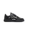 Valentino Garavani Vltn Ribbon Sneakers In Black