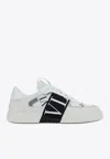 Valentino Vl7n Leather And Fabric Low-top Sneakers In White