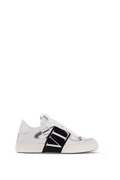 Valentino Garavani Vl7n Logo-print Strap Sneakers In Black