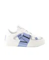 Valentino Garavani Vl7n Panelled Sneakers In White,grey,light Blue