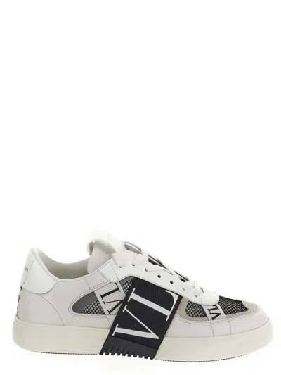 Valentino Garavani White Vl7n Sneakers In Bianerobianebiaghiabiane