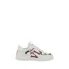 Valentino Garavani 'vl7n' White Sneakers With Maxi Logo Print And Logo Patch On The Tongue In Leathe