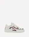 Valentino Garavani 'vl7n' White Sneakers With Maxi Logo Print And Logo Patch On The Tongue In Leathe