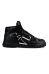 Valentino Vl7n Logo-print Mid-top Leather Trainers