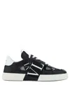 Valentino Black White Vl7n Leather Sneakers In Black