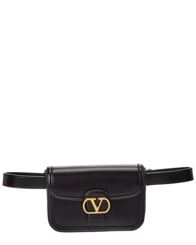 Valentino Garavani Valentino Vlog Leather Belt Bag In Black