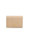 Valentino Vlogo Signature Wallets Rose In Neutral