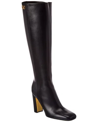 Valentino Garavani Valentino Vlogo 95 Leather Over-the-knee Boot In Multi