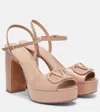 Valentino Vlogo 115 Patent Platform Sandal In Multi