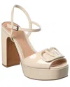 Valentino Vlogo 115 Patent Platform Sandal In Neutral