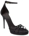 Valentino Garavani Garavani Eveninglam Satin Platform Sandal 120mm Woman Black 42 In Black