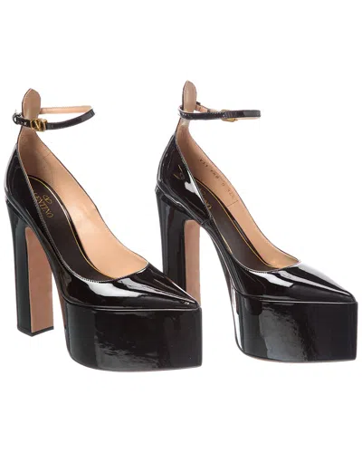 Valentino Garavani Valentino Vlogo 165 Patent Platform Pump (authentic Pre-loved) In Black