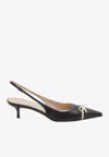 VALENTINO GARAVANI 30 VLOGO LEATHER PUMPS
