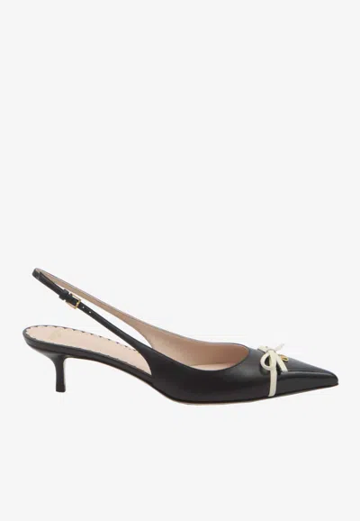 VALENTINO GARAVANI 30 VLOGO LEATHER PUMPS