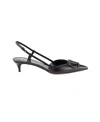 Valentino Vlogo 40 Patent Slingback Pump In Black