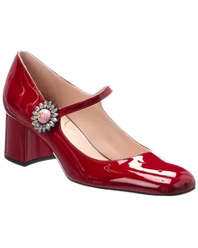 Valentino Garavani Valentino Vlogo 55 Patent Pump In Red