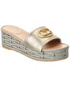 Valentino Leather Espadrille