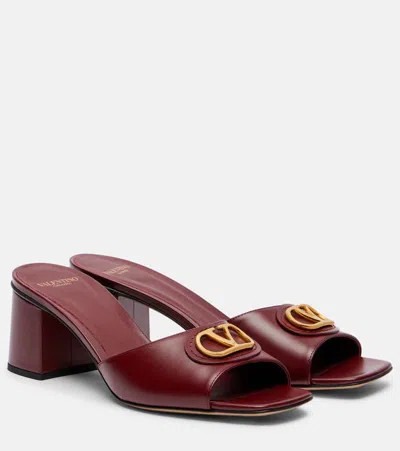 VALENTINO GARAVANI VLOGO 60 LEATHER MULES