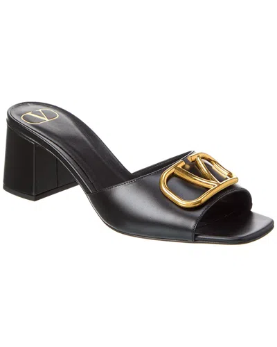 Valentino Garavani Valentino Vlogo 60 Leather Sandal In Black