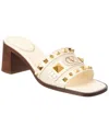 Valentino Vlogo 60 Leather Sandal In White