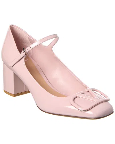 Valentino Garavani Valentino Vlogo 60 Patent Pump In Pink