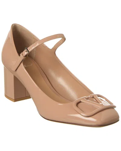 Valentino Garavani Valentino Vlogo 60 Patent Pump In Pink