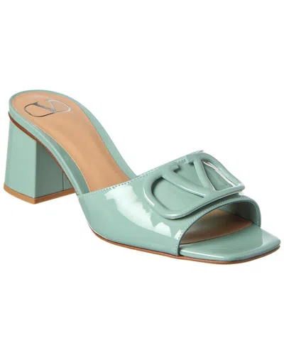 Valentino Garavani Valentino Vlogo 60 Patent Sandal In Blue