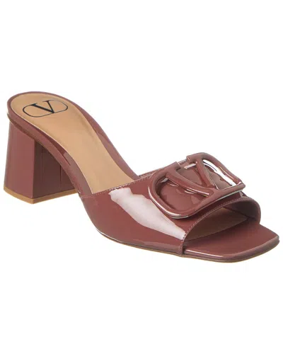 Valentino Garavani Valentino Vlogo 60 Leather Sandal In Brown