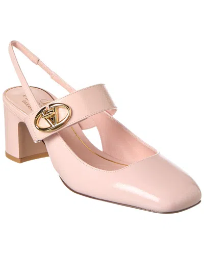 Valentino Garavani Vlogo Locker 60 Mary-jane Slingback Pumps In Pink
