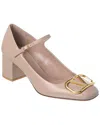 Valentino Vlogo Signature Leather Pumps In Pink