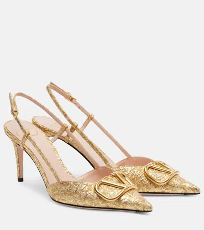 Valentino Garavani Valentino Vlogo 80 Jacquard Slingback Pump In Multi