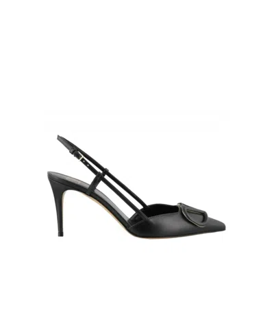 VALENTINO GARAVANI VLOGO SIGNATURE CALFSKIN SLINGBACK PUMP 80 MM / 3.15 IN.