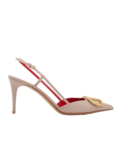 VALENTINO GARAVANI VALENTINO	VLOGO PLAQUE POINTED TOE SLINGBACK PUMPS