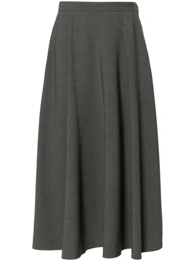 VALENTINO VLOGO A-LINE MIDI SKIRT