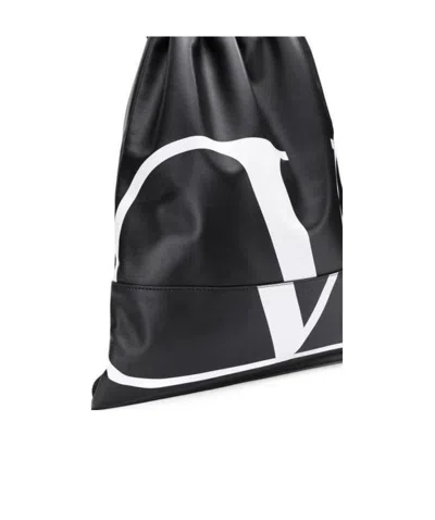 Valentino Garavani Vlogo Backpack In Black